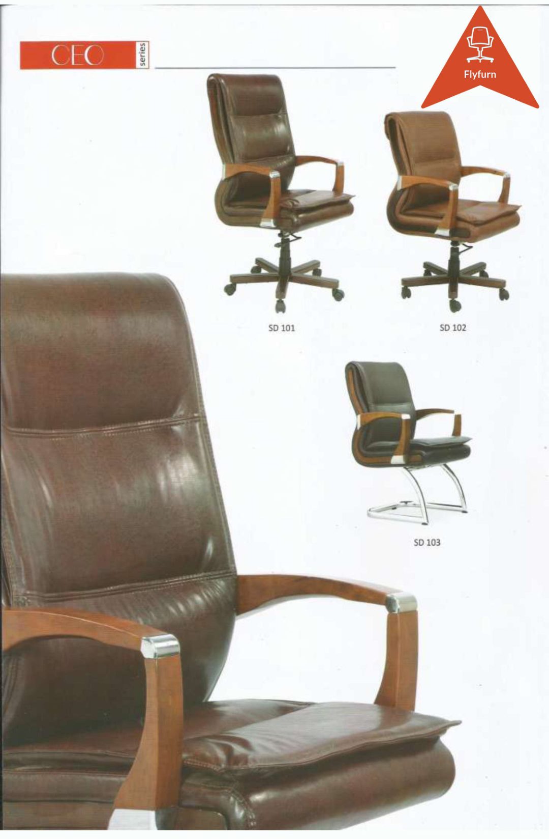 CEO Series office furniture — SD 101, SD 102, SD 103
