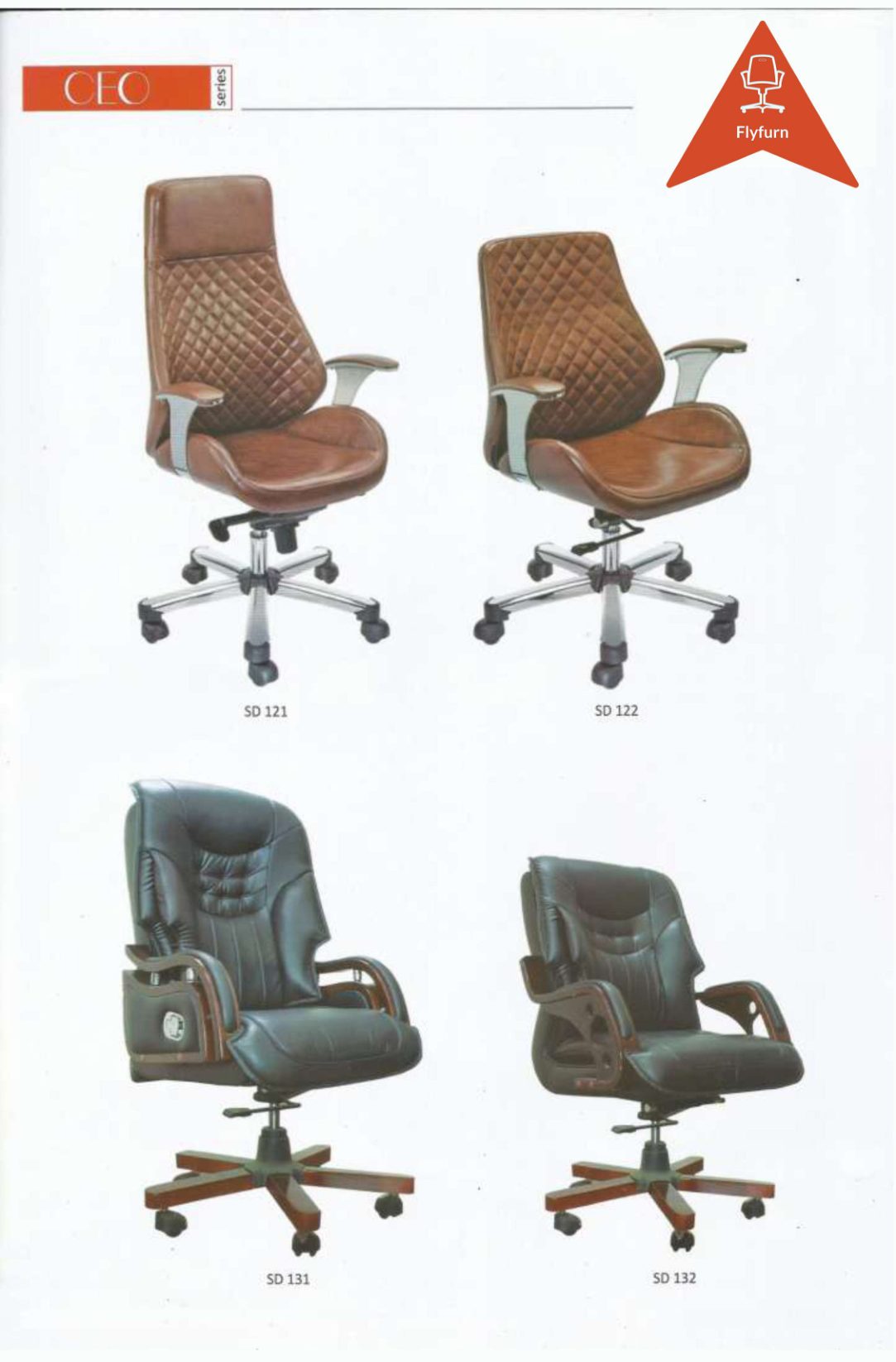 CEO Series office furniture — SD 121, SD 122, SD 131, SD 132