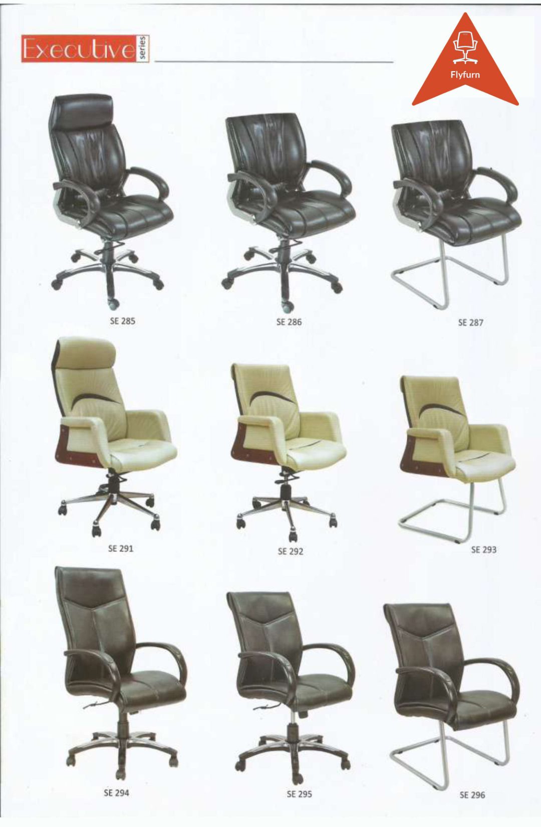 Executive Series office furniture — SE 287, SE 286, SE 285, SE 293, SE 291, SE 295