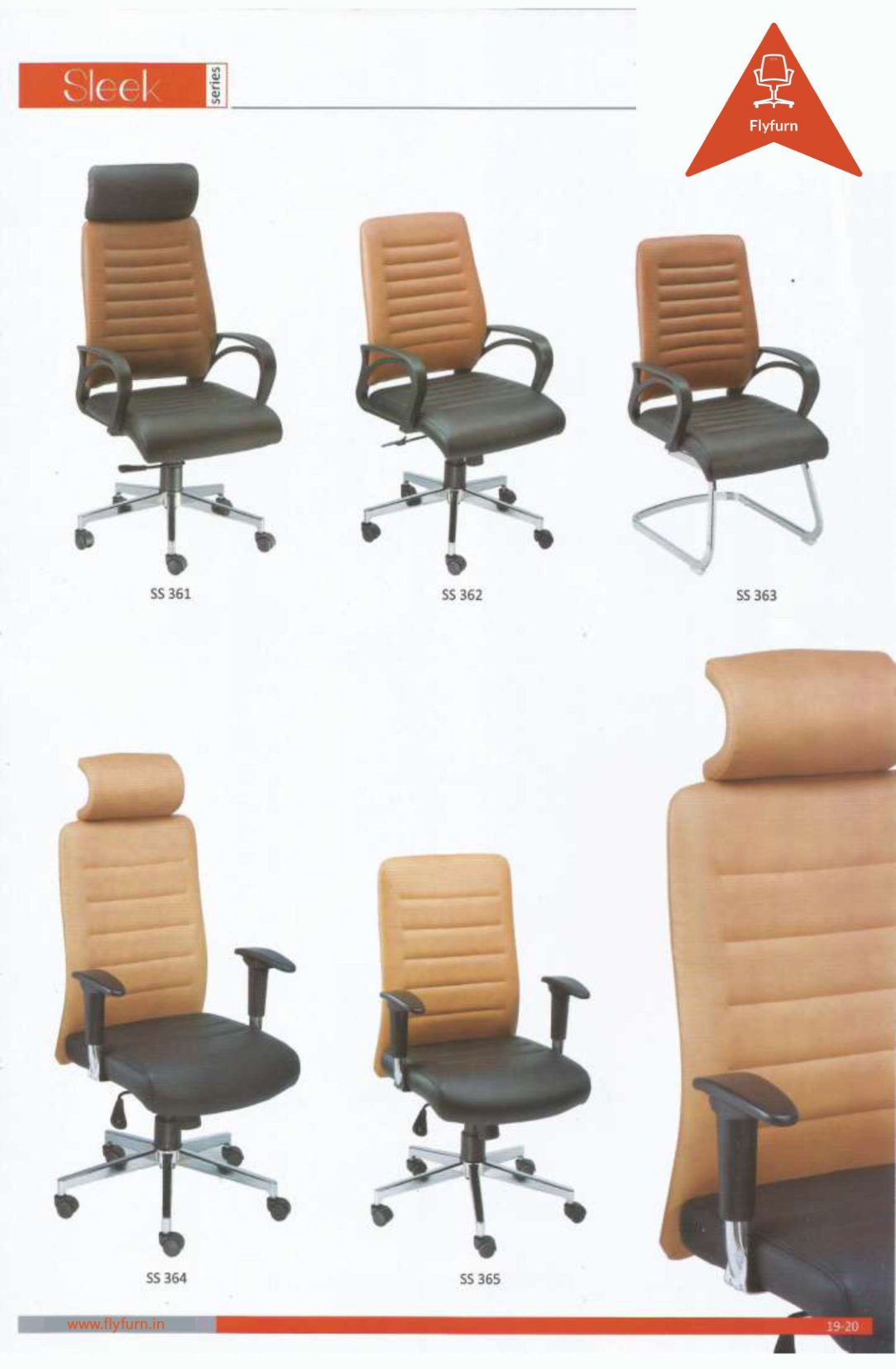 Sleek Series office furniture — SS 362, SS 363, SS 364