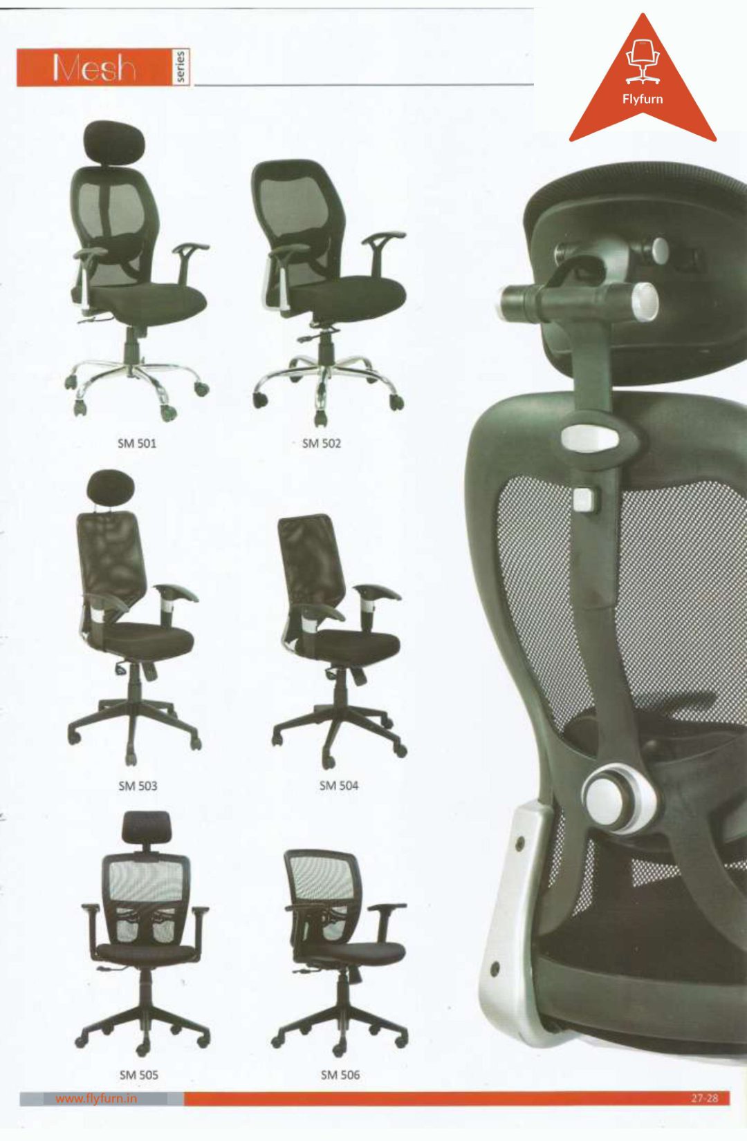 Mesh Series office furniture — SM 503, SM 504, SM 506