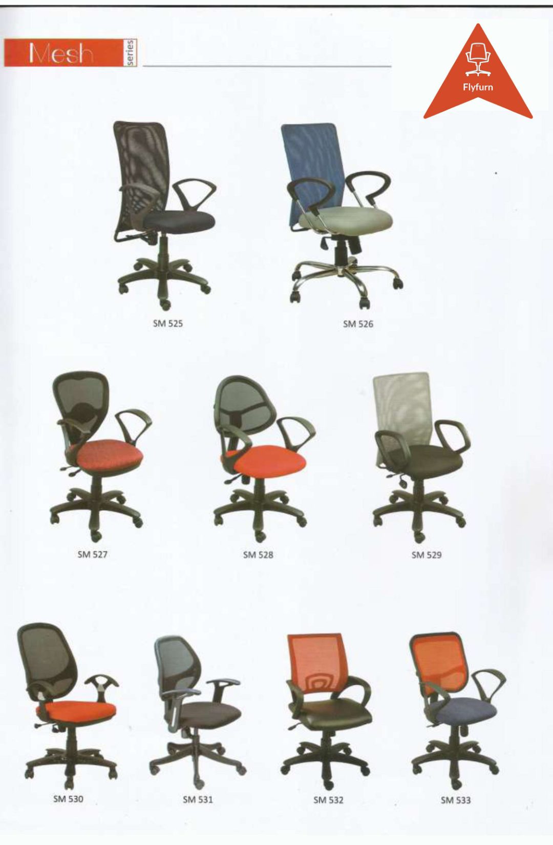 Mesh Series office furniture — SM 525, SM 526, SM 527, SM 528, SM 529, SM 530…