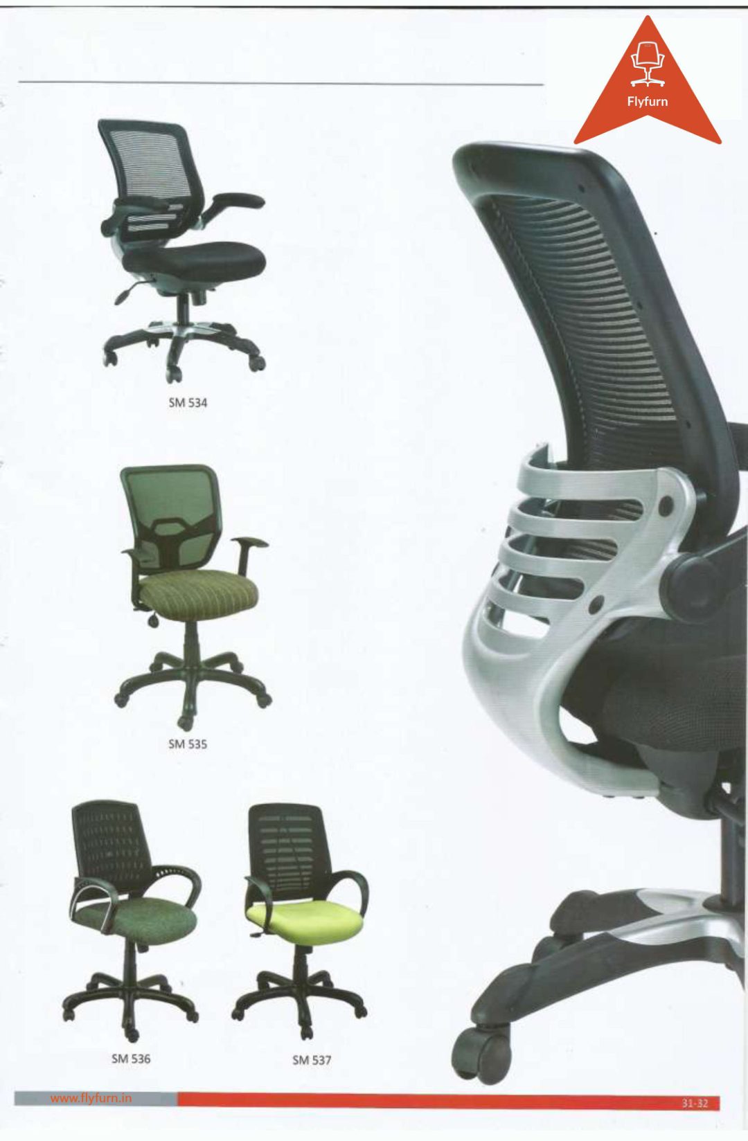 Mesh Series office furniture — SM 534, SM 535, SM 537