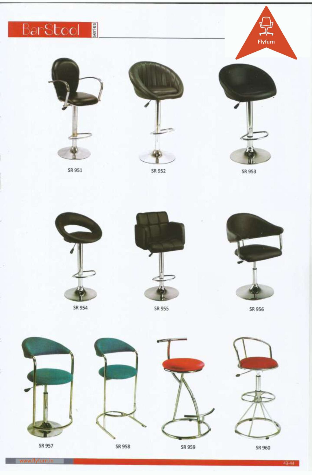 Bar Stool Series office furniture — SR 951, SR 952, SR 953, SR 954, SR 955, SR 956…